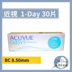 ACUVUE - (弧度:8.50mm)Oasys 矽水凝膠 每日即棄隱形眼鏡-平行進口